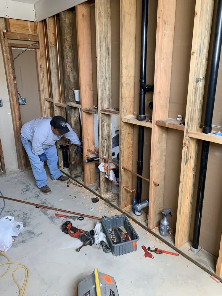 Commercial rough-in plumbing for Gas Line Repair in Reightown